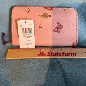 Coach Pink Floral Wallet